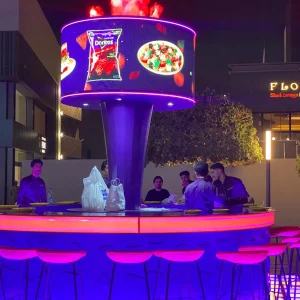 RIYADH FLEXIBLE3 creative curved installation Riyadh